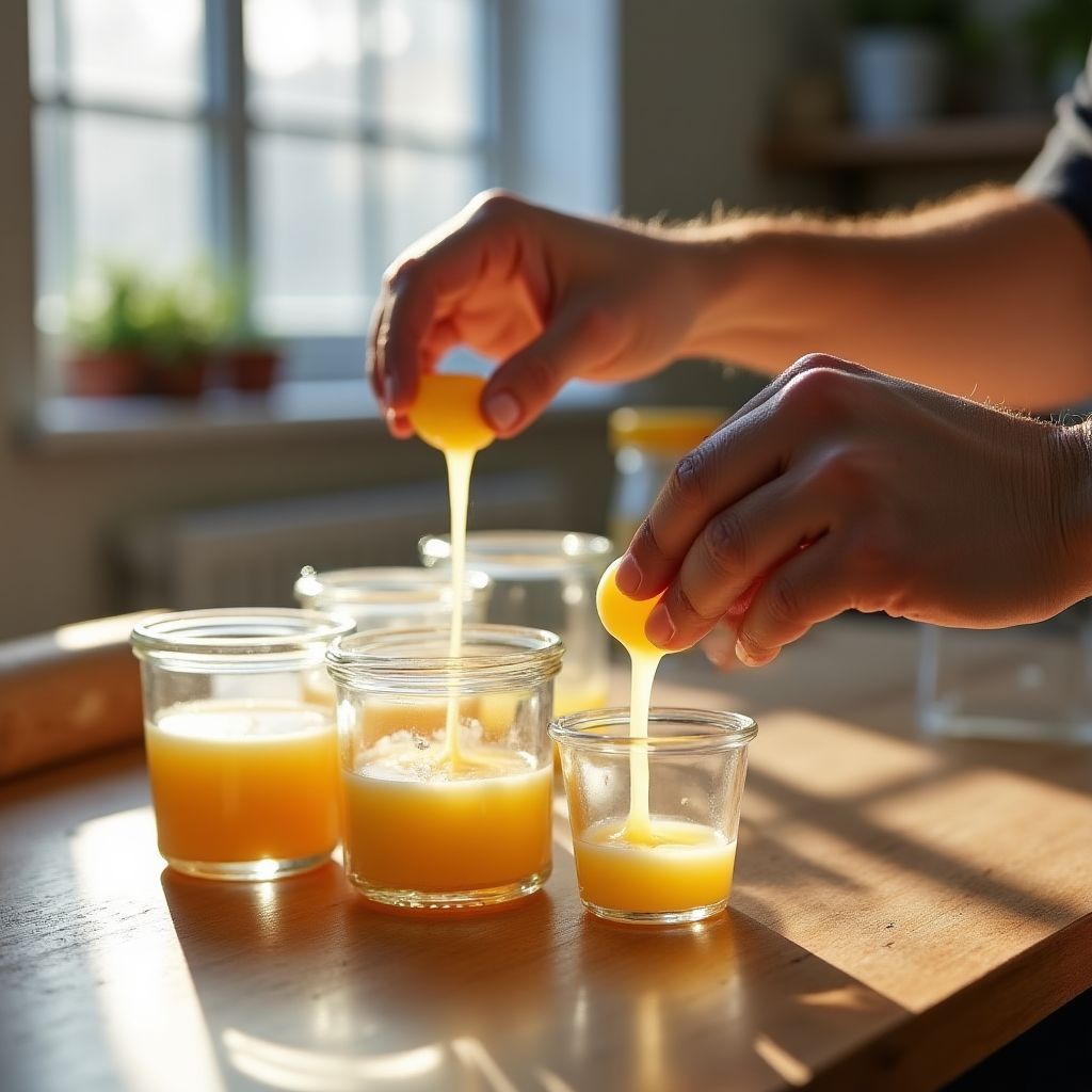 Candle making process at Solterra workshop
