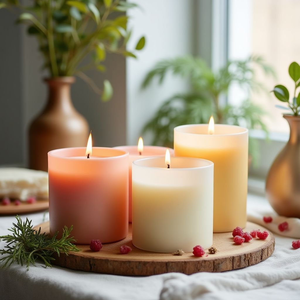 Handcrafted soy candles in the Solterra workshop
